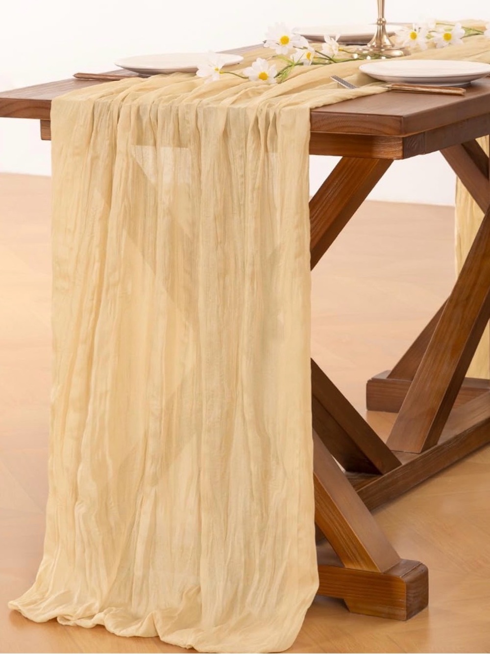 6PCS Table Runners - color Sand